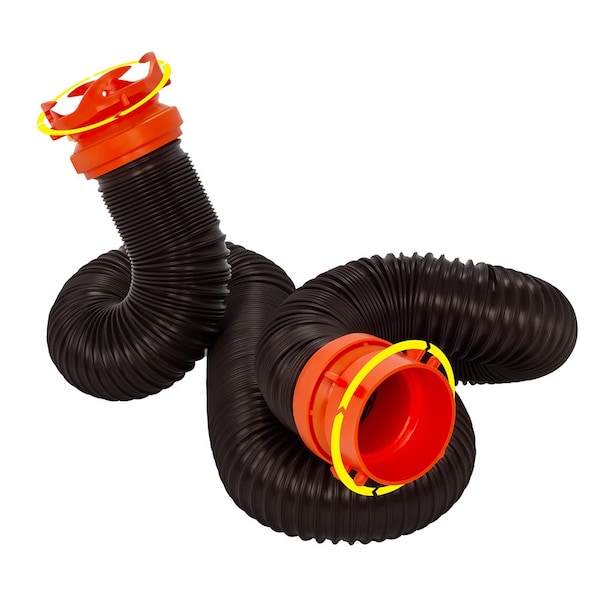 Camco RhinoFLEX 10 and #39 Sewer Hose Extension w/Swivel Bayonet and amp Lug 39764 - main